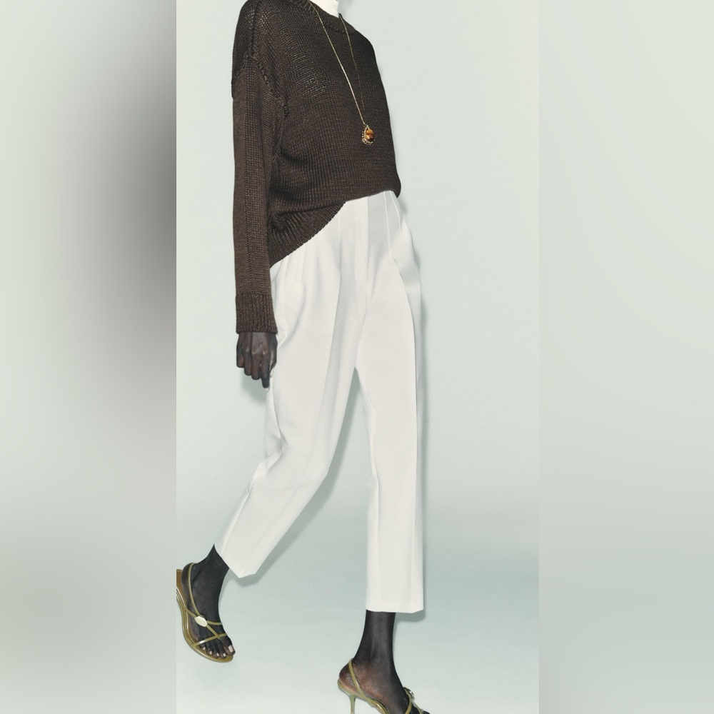 Zara White Women's Trousers
